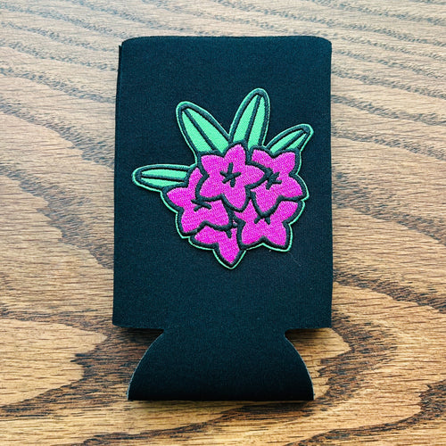 Slim Can Cooler w/ Rhododendron Patch