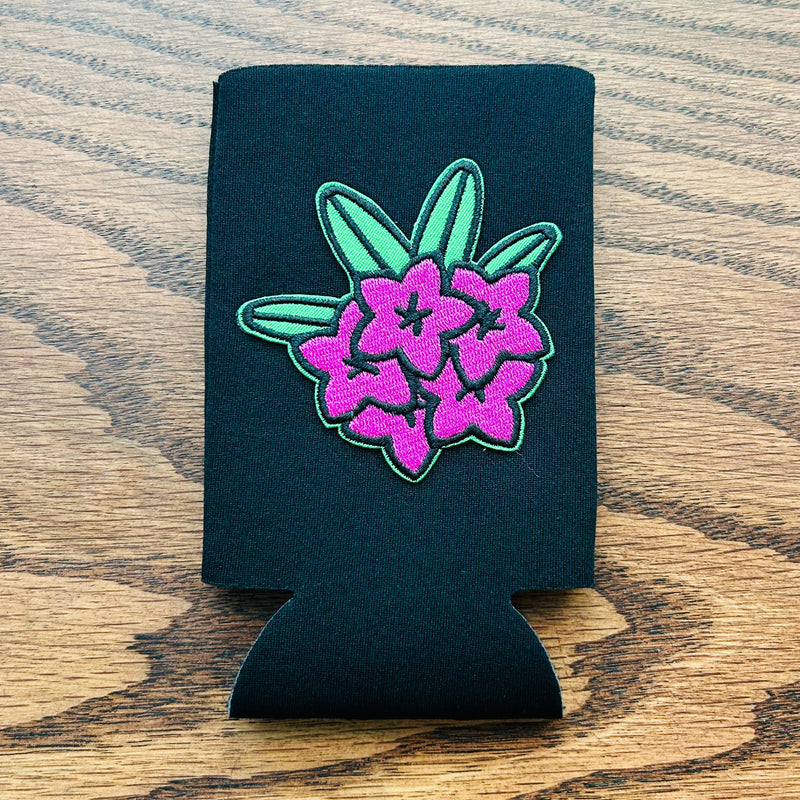 Slim Can Cooler w/ Rhododendron Patch