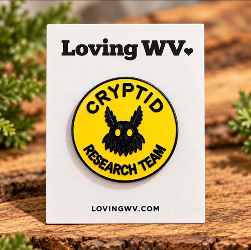Mothman Cryptid Research Team Metal Pin