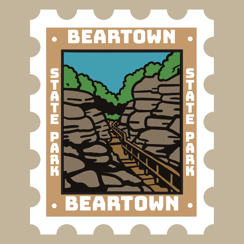 SP-BEA-2 - Beartown - Park Stamp Sticker