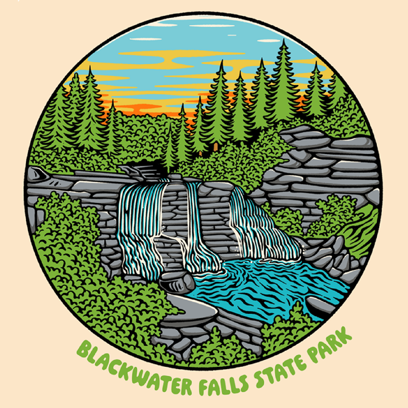 SP-BWF-5- Blackwater Falls - BWF Circle