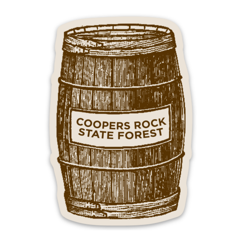 Coopers Rock Barrell - Sticker