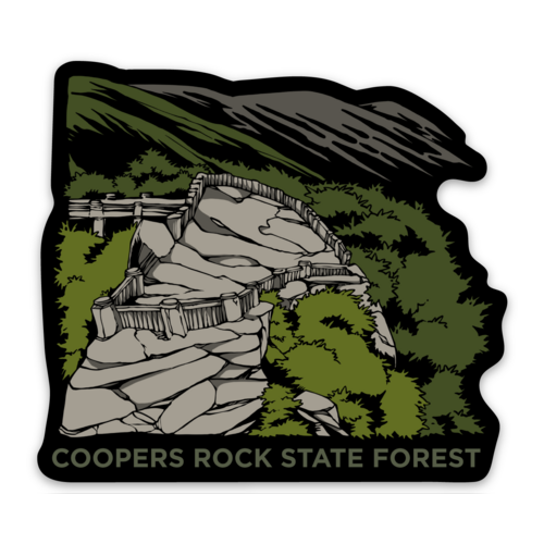 Coopers Rock Overlook - Sticker