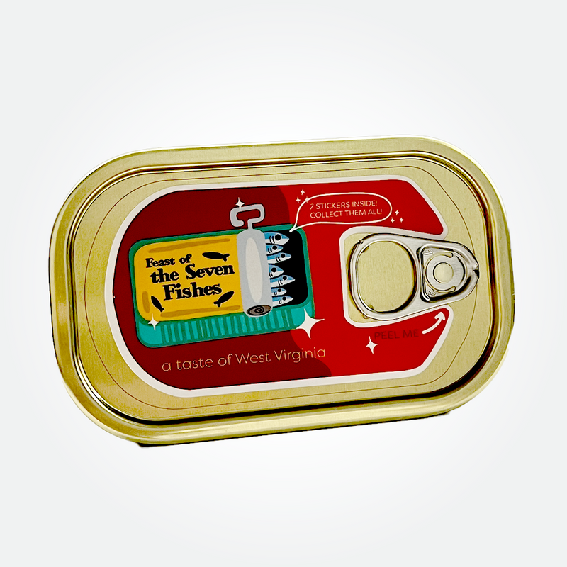 Feast of the Seven Fishes - Sticker Tin