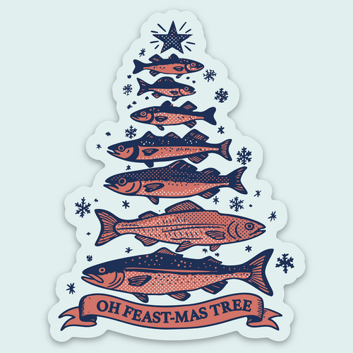 Oh Feast-mas Tree - Sticker