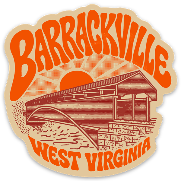 Groovy Barrackville - Sticker