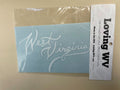 West Virginia Script Decal