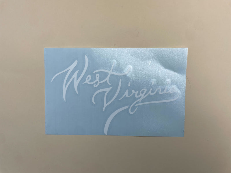 West Virginia Script Decal
