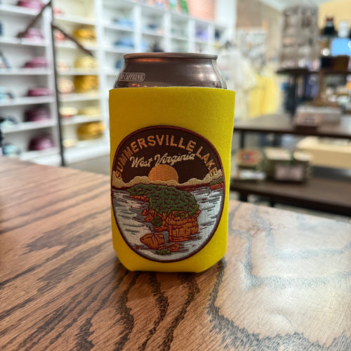 Summersville Lake Circle - Can Cooler w/ Patch