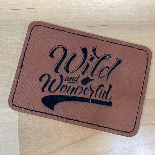 Leather Wild and Wonderful Patch