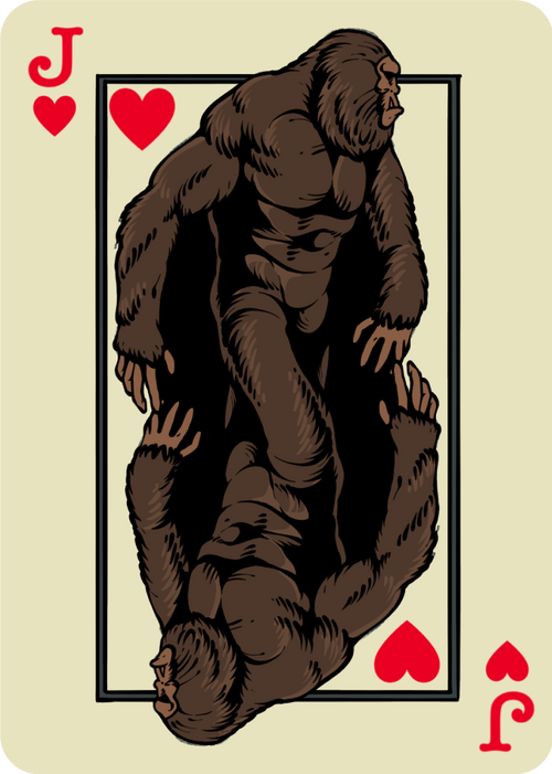 Bigfoot Jack Card - Sticker