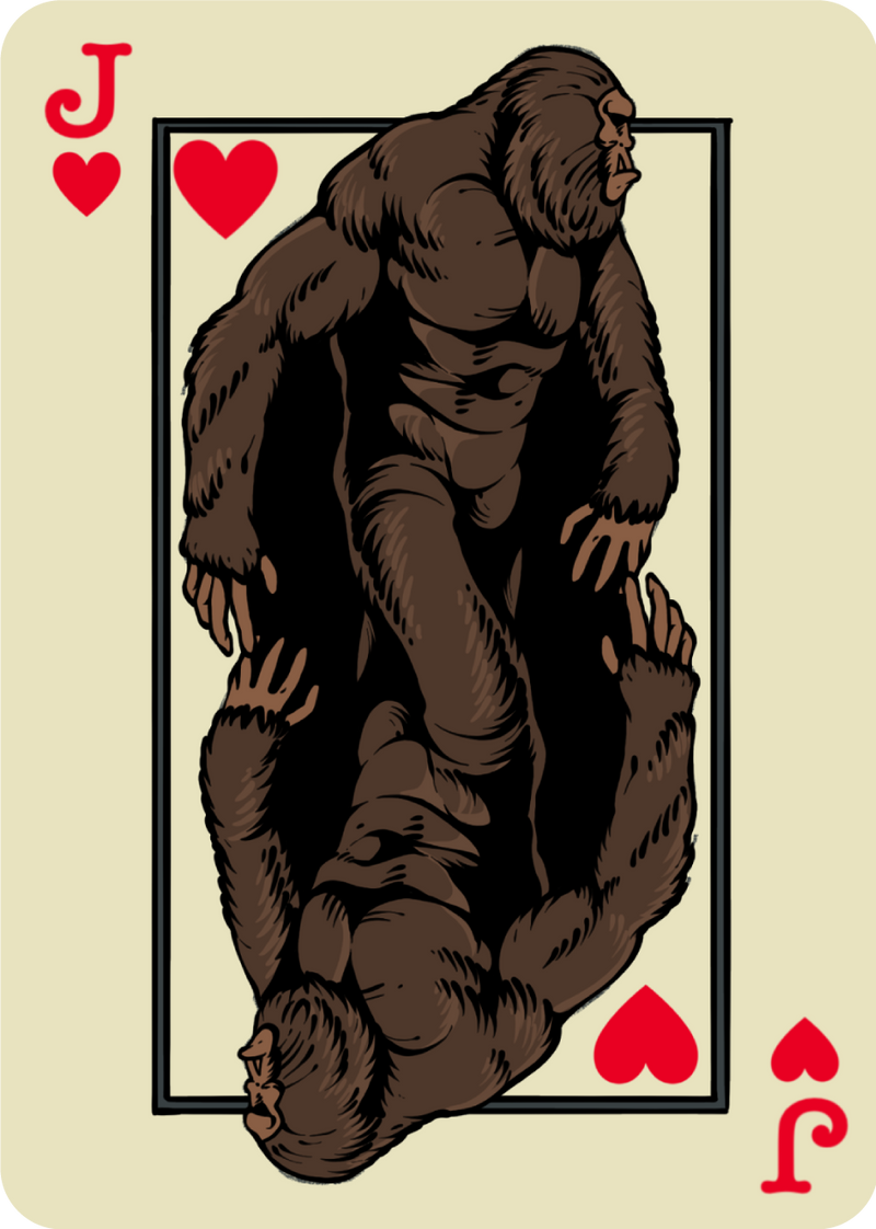 Bigfoot Jack Card - Sticker