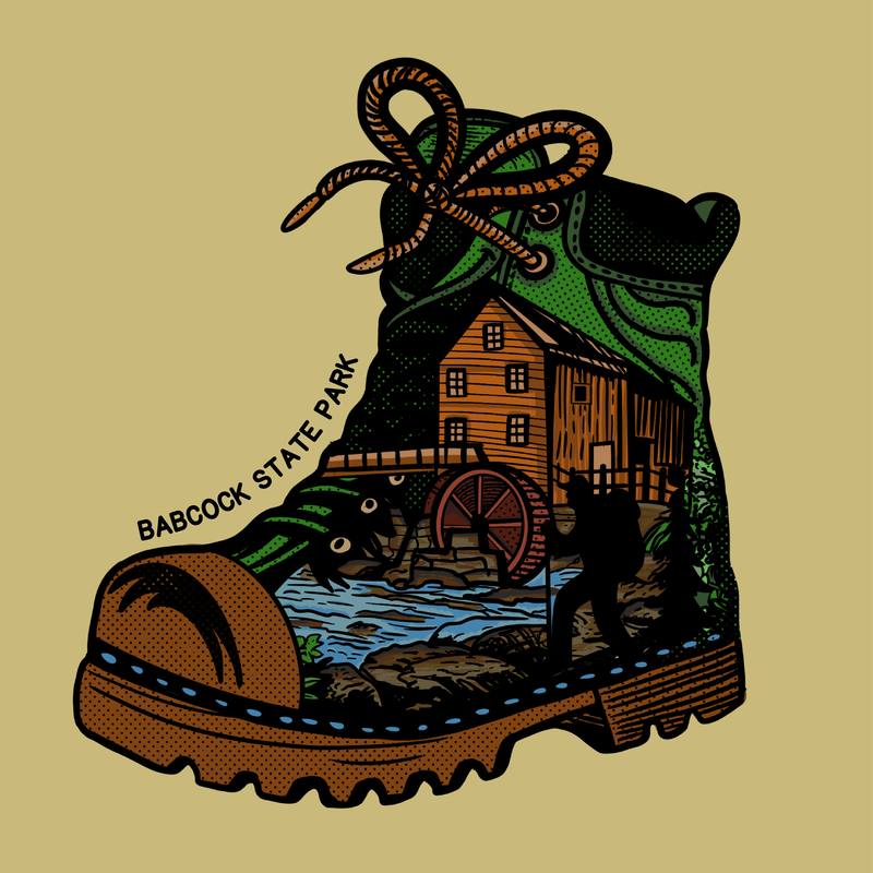 SP-BAB-8 - Babcock - Hiking Boot Sticker
