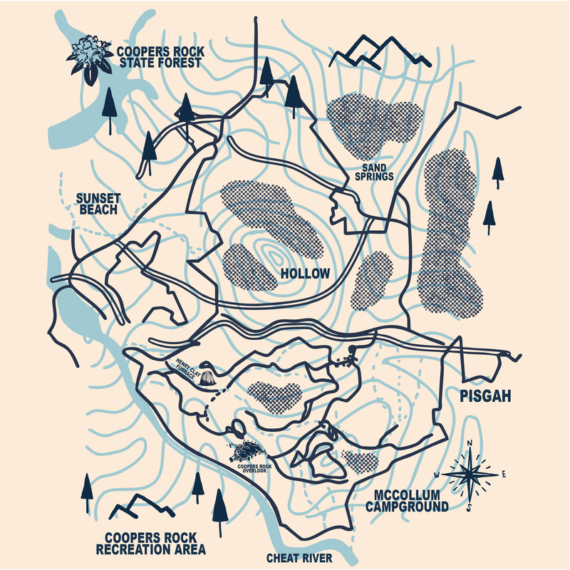SP-COP-23 - Coopers Rock - Trial Map