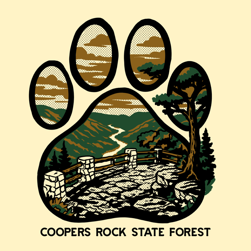 SP-COP-28 - Coopers Rock - Overlook Dog Paw