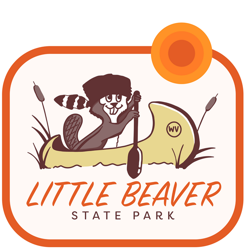 SP-LIB-2 - Little Beaver - Beaver in a Canoe Sticker