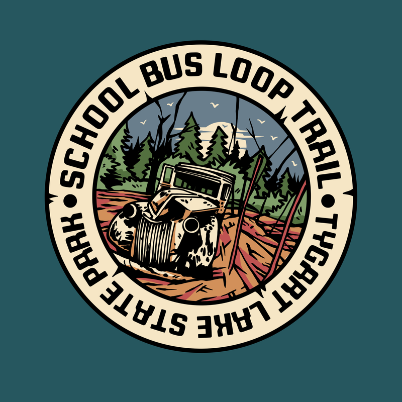 SP-TYG-4- Tygart Valley Falls - School Bus Loop Trail Sticker