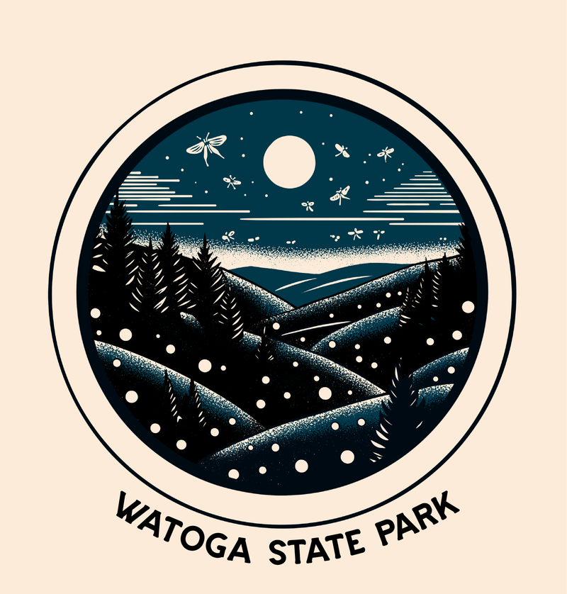 SP-WTG-3- Watoga - Firefly Circle Sticker