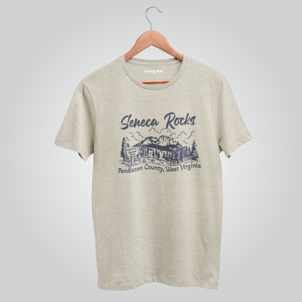 Retro Seneca Rocks – Loving West Virginia