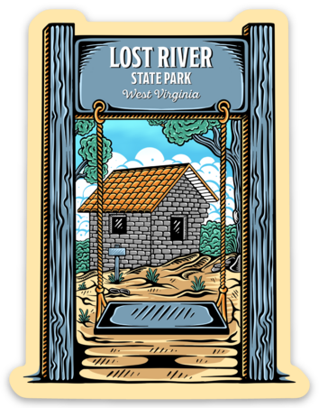 Lost River Swing Sticker
