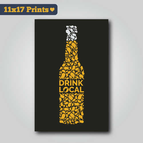 Drink Local - 11x17 Art Print