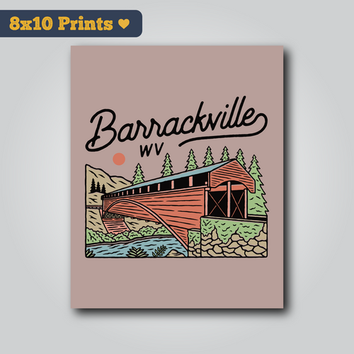 Barrackville Bridge - 8x10 Art Print