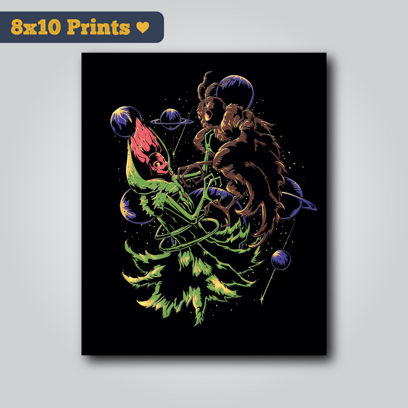 Space Cryptids - 8x10 Art Print