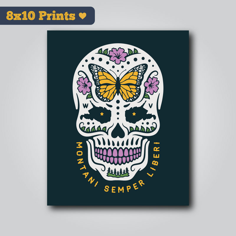 Sugar Skull - 8x10 Art Print