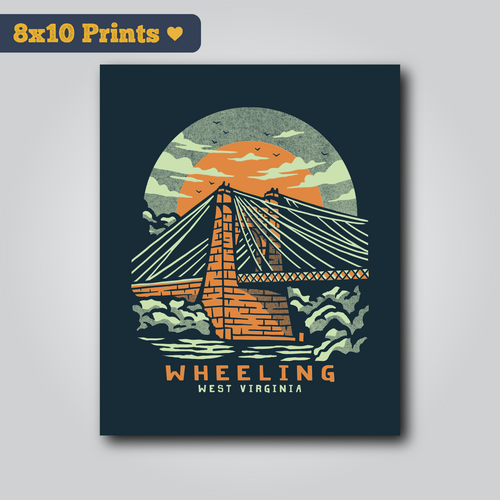 Wheeling - 8x10 Art Print