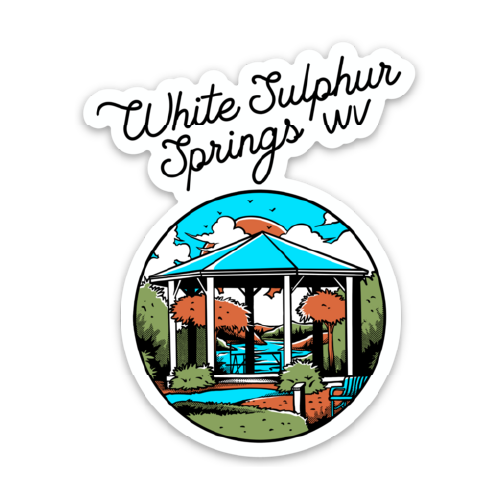 White Sulphur Springs - Sticker