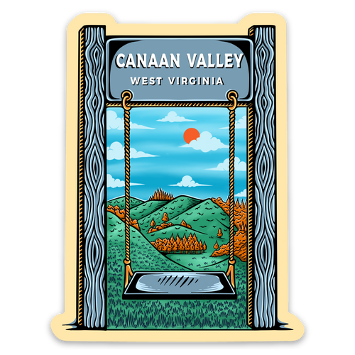 Canaan Valley Swing Sticker
