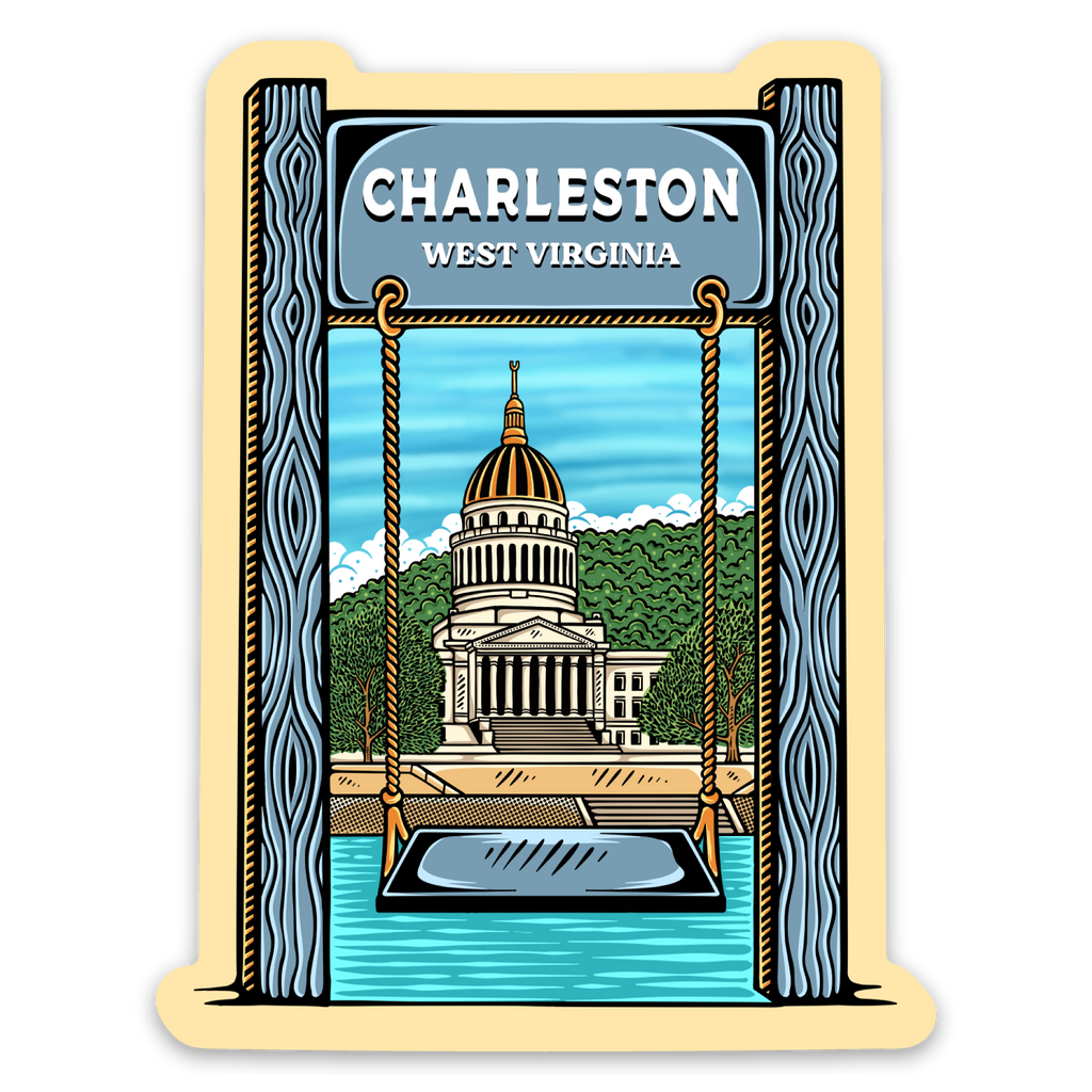 Charleston Swing Sticker – Loving West Virginia