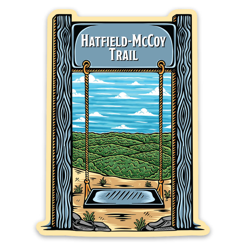 Hatfield-McCoy Trails Swing Sticker