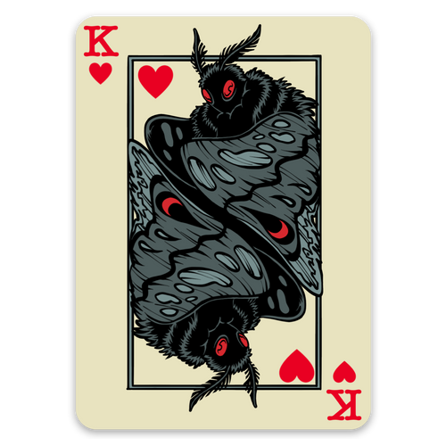Mothman Card - Sticker