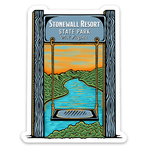 Stonewall Lake Swing Sticker
