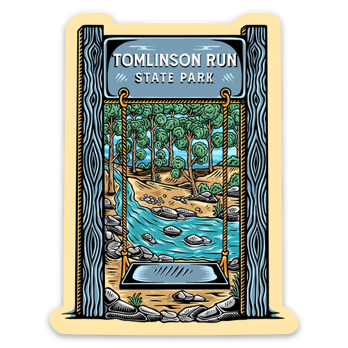 Tomlinson Run Swing Sticker