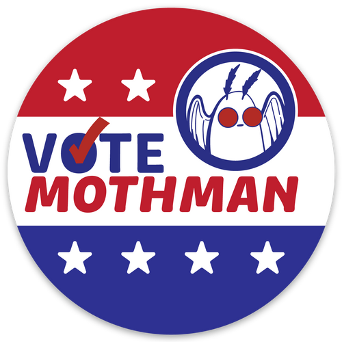 Vote for Mothman Sticker