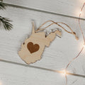 Heart West Virginia Ornament - Loving West Virginia (LovingWV)