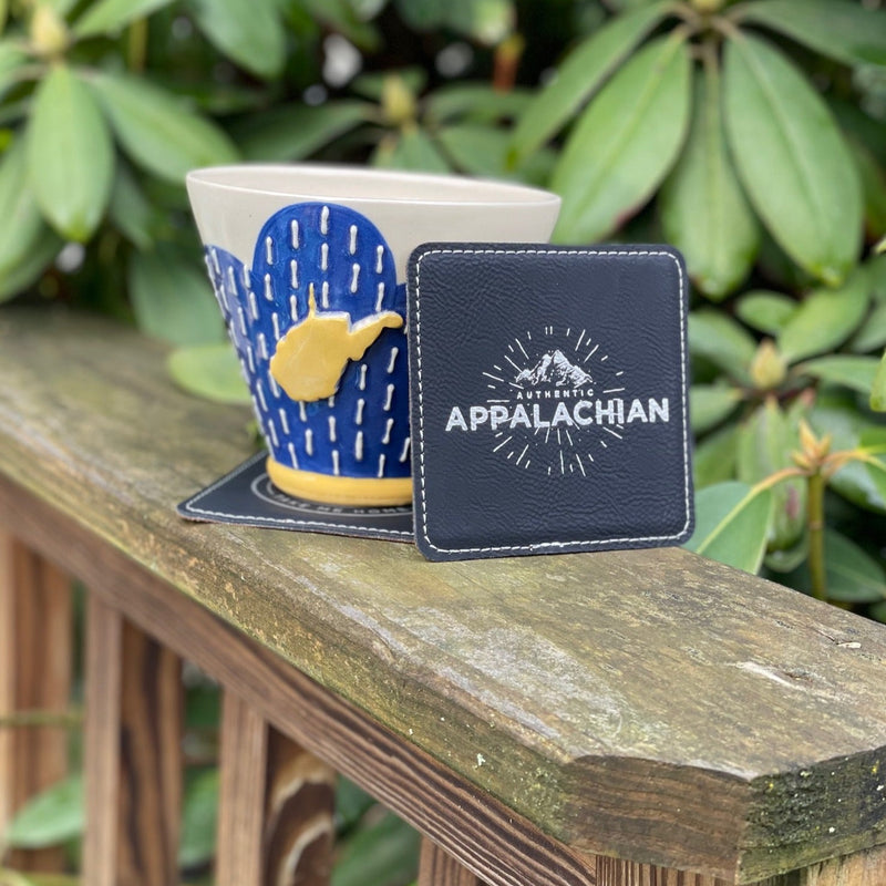 Authentic Appalachian Leather Coaster (2 Pack)