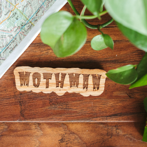 Mothman Wooden Magnet