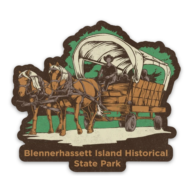 Blennerhassett Island - Sticker – Loving West Virginia