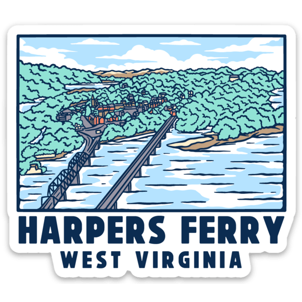 Harpers Ferry Sticker Loving West Virginia