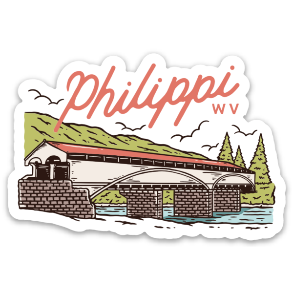 Philippi Covered Bridge - Sticker