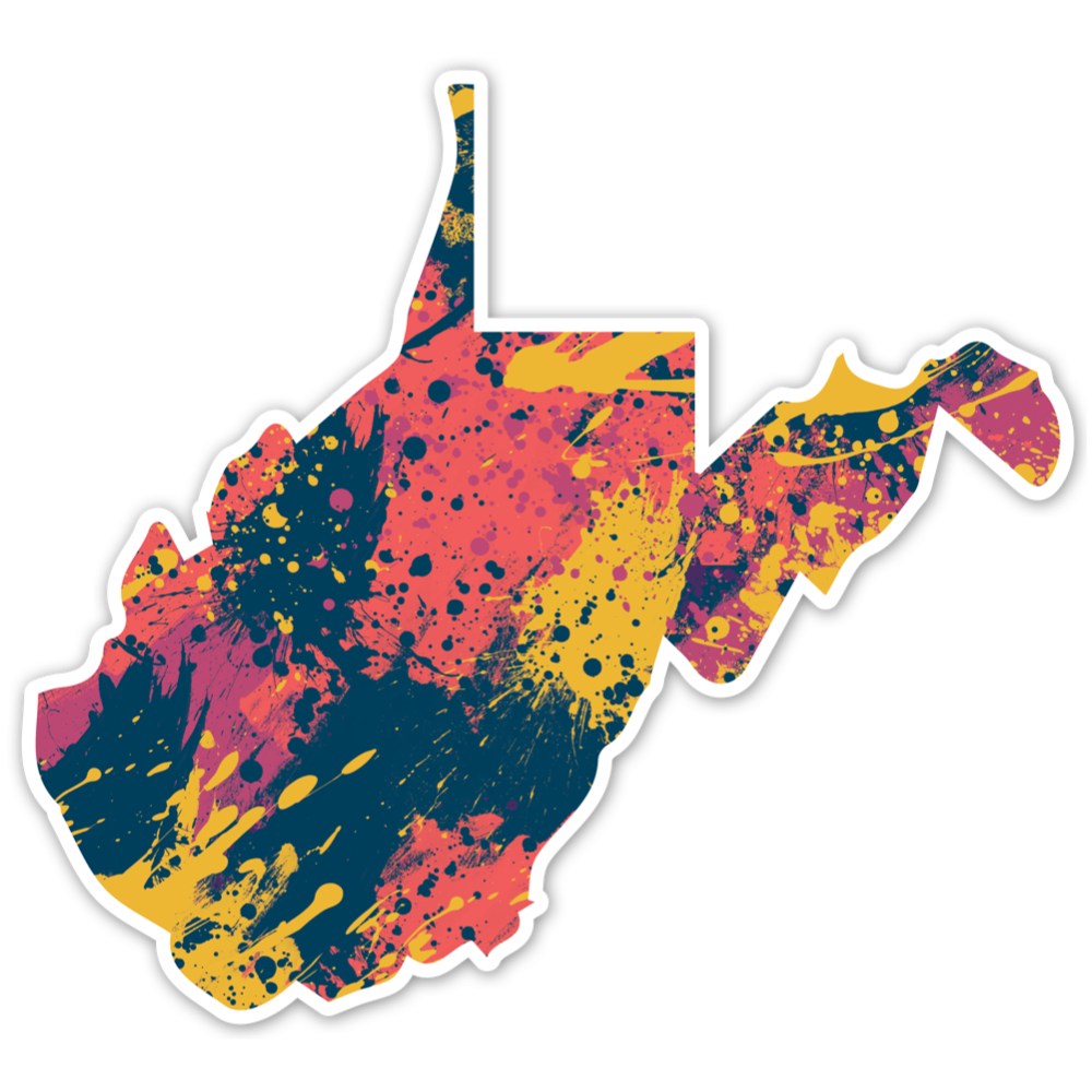 Jackson Pollock Splatter Sticker – Loving West Virginia
