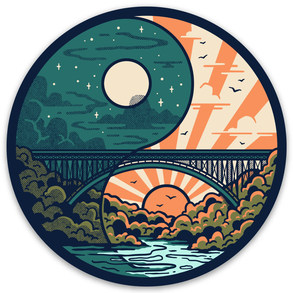 New River Yin Yang Sticker Loving West Virginia new-river-yin-yang-sticker-loving-west-virginia